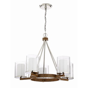Lark - Five Light Chandelier - 28 inches wide by 22 inches high