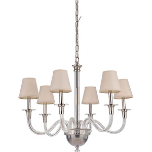 Deran - 6 Light Chandelier-25 Inch Tall and 29.75 Inch Wide - 1421320