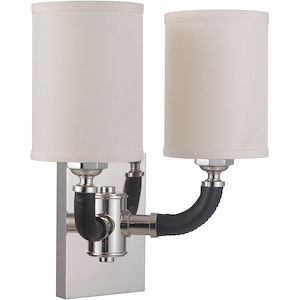 Huxley - Two Light Wall Sconce - 13 inches wide by 14.4 inches high - 1215433
