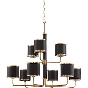 Quinn - Nine Light 2-Tier Chandelier - 36.13 inches wide by 33 inches high