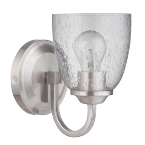 Serene - One Light Wall Sconce in Transitional Style - 5.63 inches wide by 8.75 inches high - 921769