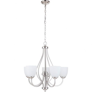 Serene - Five Light Chandelier in Transitional Style - 25 inches wide by 26.5 inches high - 1215489