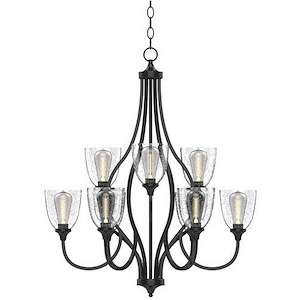 Serene - Nine Light 2-Tier Chandelier in Transitional Style - 29.5 inches wide by 32.88 inches high - 1215479