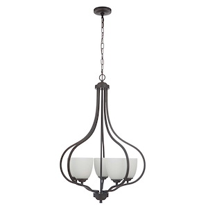 Serene - Five Light Foyer in Transitional Style - 25 inches wide by 34.5 inches high - 921766
