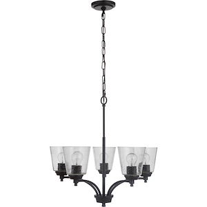 Tyler - Five Light Chandelier in Transitional Style - 24.5 inches wide by 23 inches high