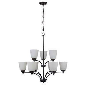 Tyler 9 Light Chandelier 34 Inch Tall and 31.5 Inch Wide - 1397209
