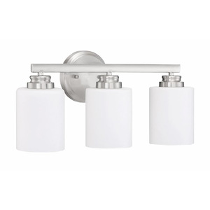 Bolden 3 Light Transitional/Modern &amp; Contemporary Bath Vanity in Transitional Style - 18 inches wide by 8.5 inches high