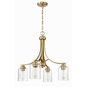 Bolden - 4 Light Down Chandelier-22 Inches Tall and 23 Inches Wide - 1338119
