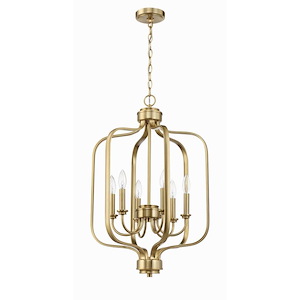 Bolden - 6 Light Foyer-29 Inches Tall and 18 Inches Wide