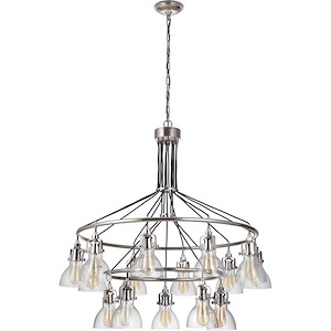 State House - Fifteen Light 2-Tier Chandelier - 42.13 inches wide by 42.24 inches high - 918481