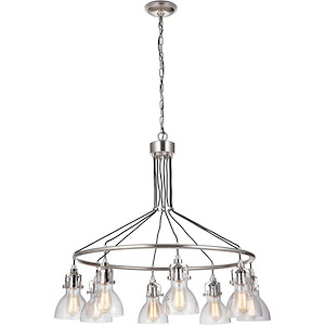 State House - Eight Light Chandelier - 37.44 inches wide by 34.84 inches high