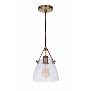Hagen - One Light Pendant - 7.87 inches wide by 11 inches high