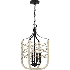 Cavendish - Four Light Foyer - 14 inches wide by 22.13 inches high