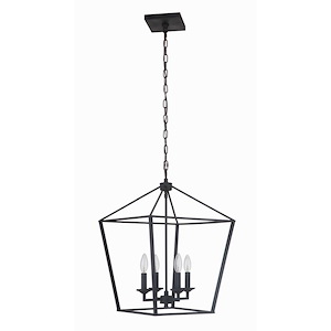 Flynt - Four Light Medium Foyer in Transitional Style - 16 inches wide by 23.25 inches high - 921798