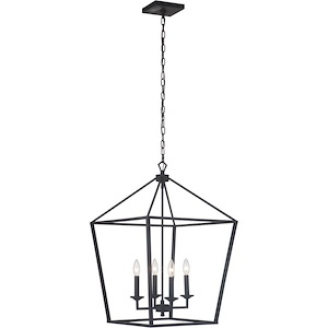 Flynt - Four Light Large Foyer in Transitional Style - 19 inches wide by 29 inches high - 921797