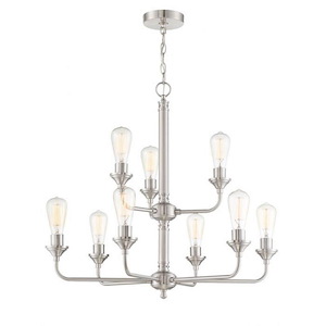 Bridgestone - Nine Light Chandelier in Transitional Style - 28.75 inches wide by 26.87 inches high