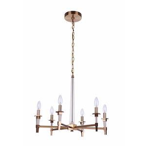 Tarryn - Six Light Chandelier - 26.13 inches wide by 21 inches high
