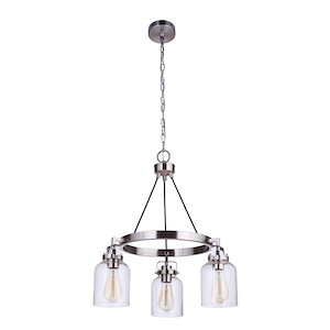 Foxwood - Three Light Chandelier - 21.75 inches wide by 24.37 inches high - 990866