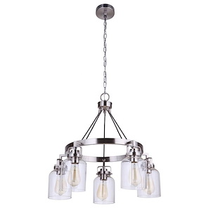 Foxwood - Five Light Chandelier - 24.63 inches wide by 25.63 inches high