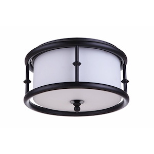 Marlowe - Three Light Flush Mount - 14.25 inches wide by 7.75 inches high