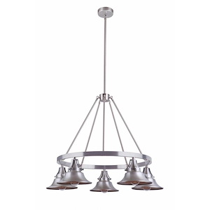 Union - Five Light Chandelier in Transitional Style - 35 inches wide by 27.25 inches high