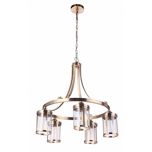 Elliot - 5 Light Chandelier In Transitional Style-28 Inches Tall and 26.75 Inche Wide