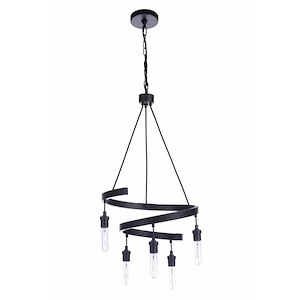 Tranquil - 5 Light Chandelier In Contemporary Style-33.5 Inches Tall and 16.5 Inche Wide