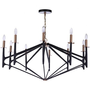 The Reserve - 10 Light Chandelier In Transitional Style-24.5 Inches Tall and 42.5 Inche Wide
