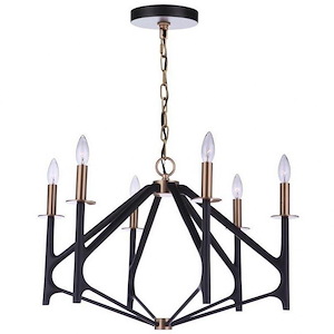 The Reserve - 6 Light Chandelier In Transitional Style-23.25 Inches Tall and 26.63 Inche Wide - 1215788