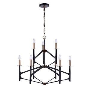 The Reserve - 9 Light Chandelier-29.5 Inch Tall and 32.25 Inch Wide - 1274833