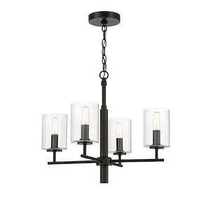 Hailie - 4 Light Chandelier In Transitional Style-17.5 Inches Tall and 20 Inche Wide