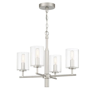 Hailie - 4 Light Chandelier In Transitional Style-17.5 Inches Tall and 20 Inche Wide