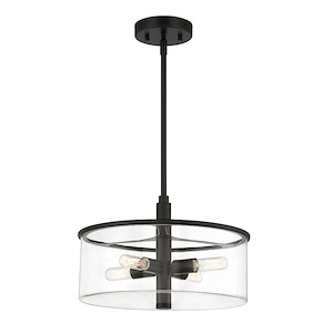 Hailie - 4 Light Pendant In Transitional Style-9 Inches Tall and 14.13 Inche Wide