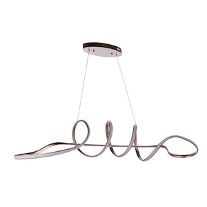 Pulse - 33W 1 LED Pendant In Contemporary Style-9.5 Inches Tall and 11.75 Inches Wide