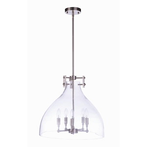Chardonnay - 5 Light Pendant In Transitional Style-17.75 Inches Tall and 19.63 Inche Wide