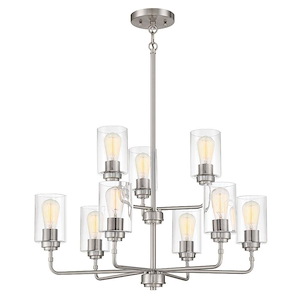 Stowe - 9 Light Chandelier In Transitional Style-19.75 Inches Tall and 30 Inche Wide - 1116821