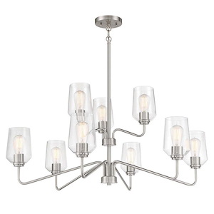 Shayna - 9 Light Chandelier In Transitional Style-18.63 Inches Tall and 39 Inche Wide