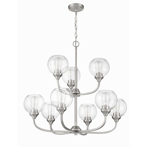 Glenda - 9 Light Chandelier In Traditional Style-28.25 Inches Tall and 29.5 Inche Wide
