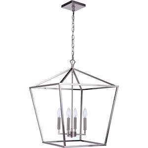 Flynt II - 4 Light Foyer In Transitional Style-25.88 Inches Tall and 20 Inche Wide