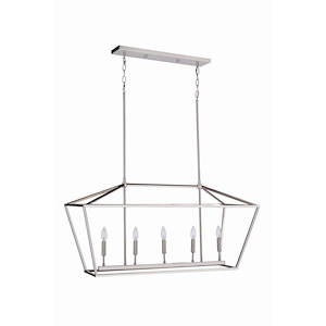 Flynt II - 5 Light Island-19 Inch Tall and 15 Inch Wide - 1116881