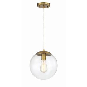 Gaze - 1 Light Pendant In Contemporary Style-10.88 Inches Tall and 10 Inches Wide