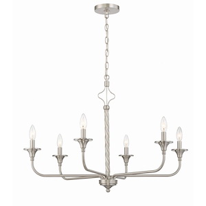 Jolenne - 6 Light Chandelier In Traditional Style-22.99 Inches Tall and 31.97 Inches Wide - 1274859