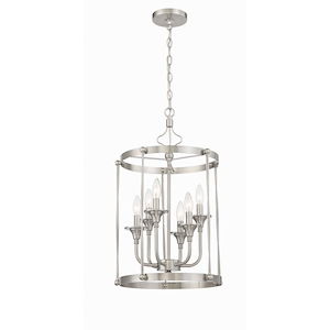 Jolenne - 6 Light Cage Foyer In Traditional Style-23.98 Inches Tall and 15 Inches Wide