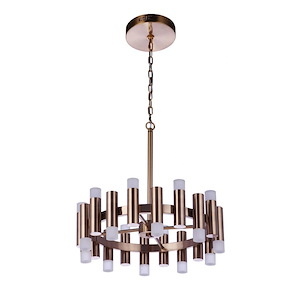 Simple Lux - 60W 20 LED Chandelier In Contemporary Style-20.47 Inches Tall and 20.08 Inches Wide