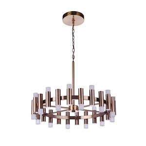 Simple Lux - 72W 24 LED Chandelier In Contemporary Style-21.85 Inches Tall and 26.97 Inches Wide