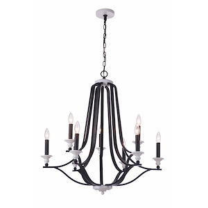 Esme - 9 Light Chandelier In Traditional Style-32.48 Inches Tall and 30.71 Inches Wide - 1274884