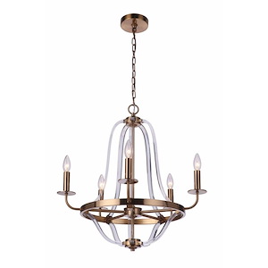 Graclyn - 5 Light Chandelier In Traditional Style-24.21 Inches Tall and 24.21 Inches Wide
