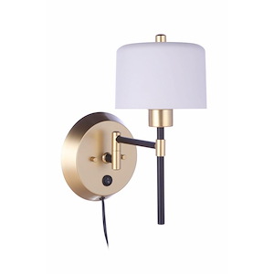 Wentworth - 1 Light Swing Arm Wall Sconce In Traditional Style-13.39 Inches Tall and 7.28 Inches Wide