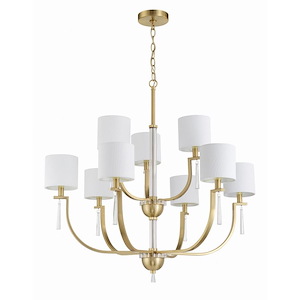 Fortuna - 9 Light Chandelier In Traditional Style-32.5 Inches Tall and 34 Inches Wide - 1324893