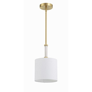 Fortuna - 1 Light Mini Pendant In Traditional Style-13 Inches Tall and 8 Inches Wide - 1324895